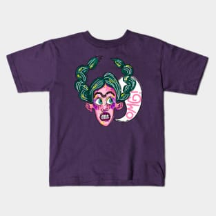 OMG face girl Kids T-Shirt